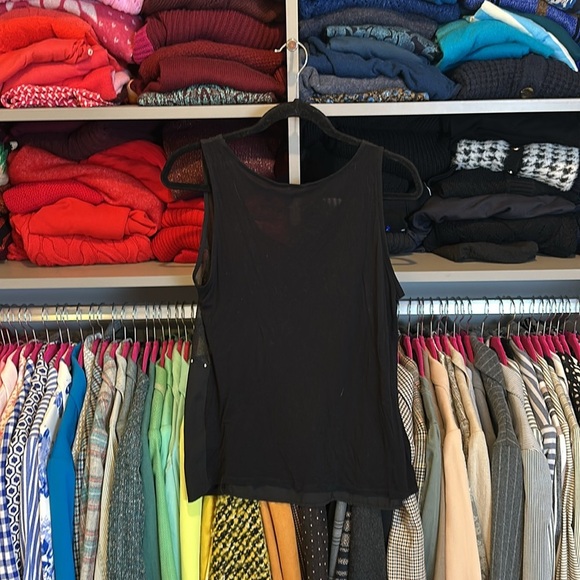 Charming Charlie black sleeveless studded top size S - Picture 3 of 3